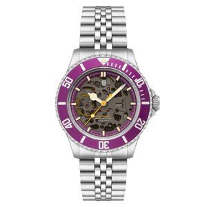 FX07284B NWT Authentic Duxot Atlantica Purple Dial Men's Watch